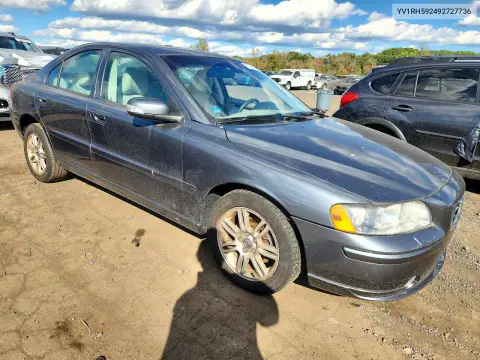 2009 Volvo S60 2.5T VIN YV1RH592492727736 фото 4