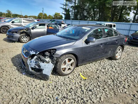2013 Volvo S60 T5 VIN YV1612FH9D2179935 фото 1