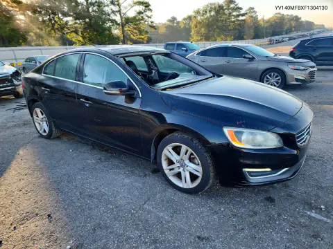 YV140MFBXF1304130 — 2015 Volvo S60, фото 4 с аукциона Copart, Верхняя часть / Крыша