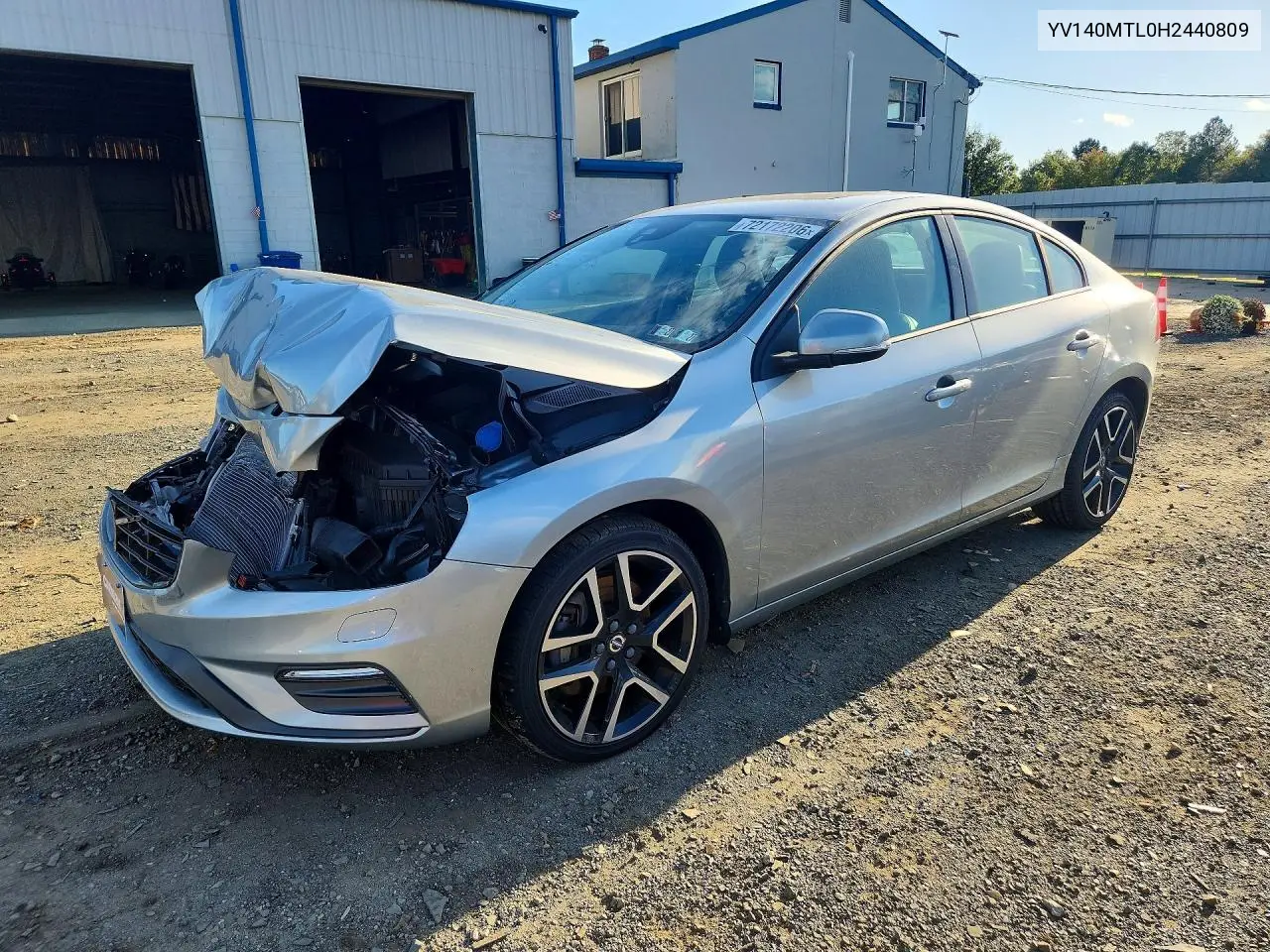 2017 Volvo S60 Dynamic VIN YV140MTL0H2440809 фото 1