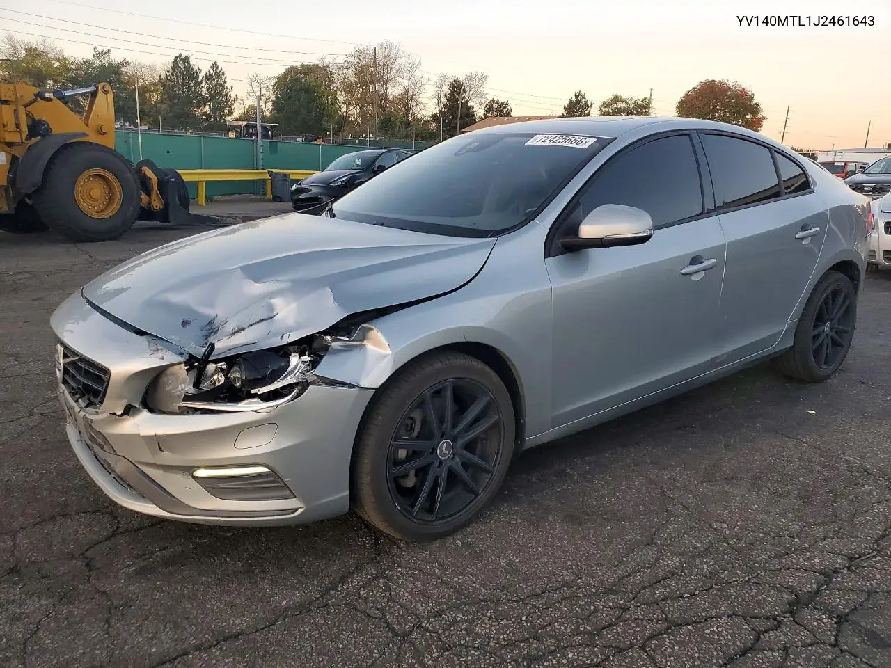 2018 Volvo S60 Dynamic VIN YV140MTL1J2461643 фото 1