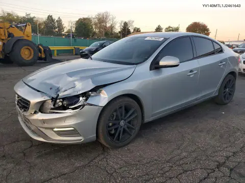 YV140MTL1J2461643 — 2018 Volvo S60, Передняя часть, фото до ремонта