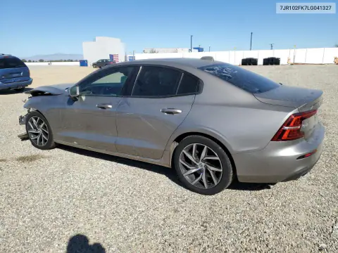 7JR102FK7LG041327 — 2020 Volvo S60, фото 2 с аукциона Copart, Передняя часть