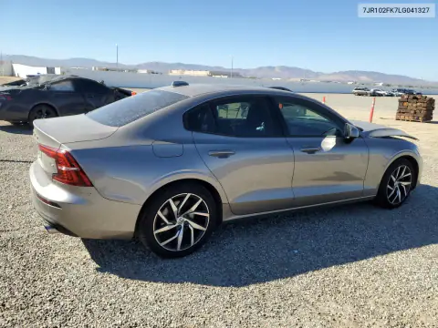 7JR102FK7LG041327 — 2020 Volvo S60, фото 3 с аукциона Copart, Передняя часть