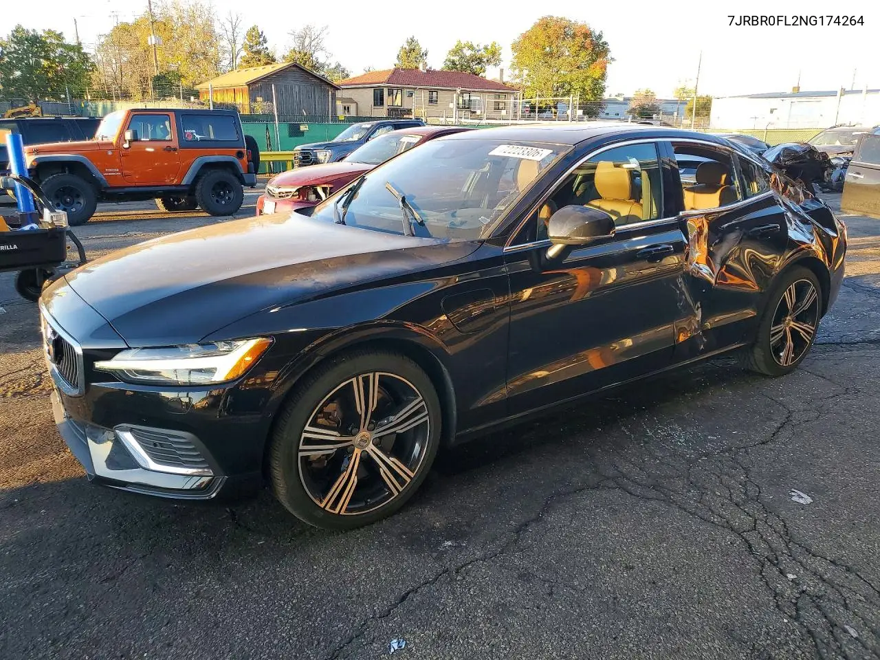 2022 Volvo S60 T8 Recharge Inscription VIN 7JRBR0FL2NG174264 фото 1