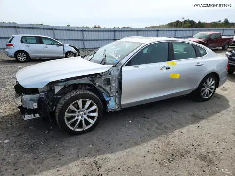 YV1A22MK3H1011676 — 2017 Volvo S90, Передняя часть, фото до ремонта