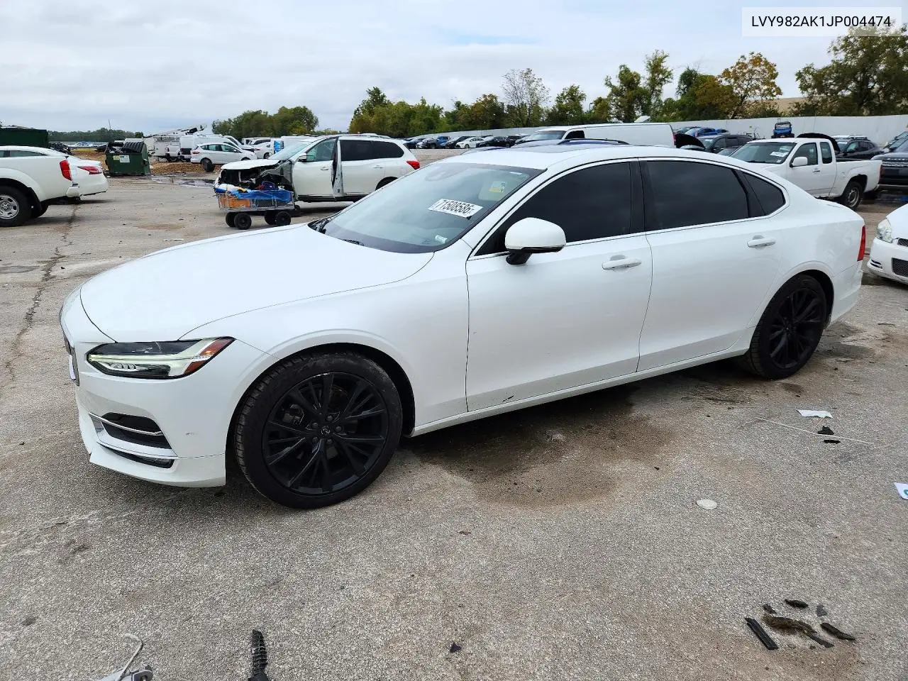 LVY982AK1JP004474 Volvo S90 2018 — повреждение Задняя часть, фото до ремонта