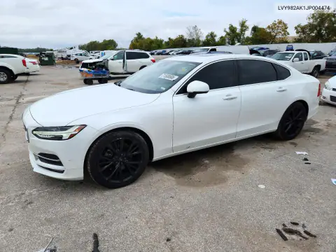 LVY982AK1JP004474 — 2018 Volvo S90, Задняя часть, фото до ремонта