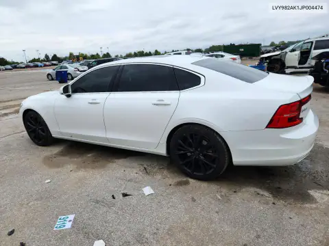 LVY982AK1JP004474 — 2018 Volvo S90, фото 2 с аукциона Copart, Задняя часть