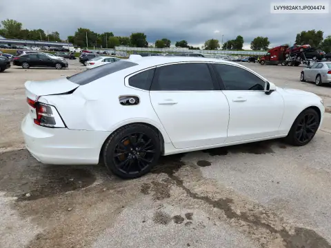LVY982AK1JP004474 — 2018 Volvo S90, фото 3 с аукциона Copart, Задняя часть