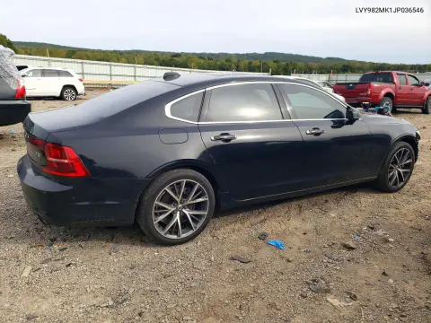 2018 Volvo S90 T5 Momentum VIN LVY982MK1JP036546 фото 3
