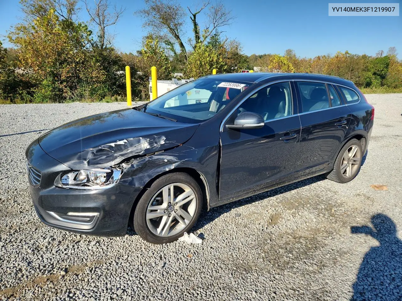 YV140MEK3F1219907 Volvo V60 2015 — повреждение Передняя часть, фото до ремонта