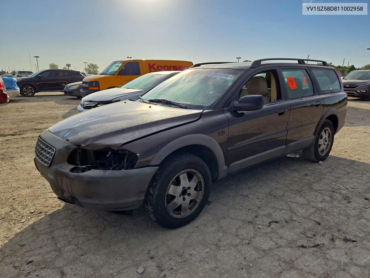 2001 Volvo V70 Xc VIN YV1SZ58D811002958 фото 1