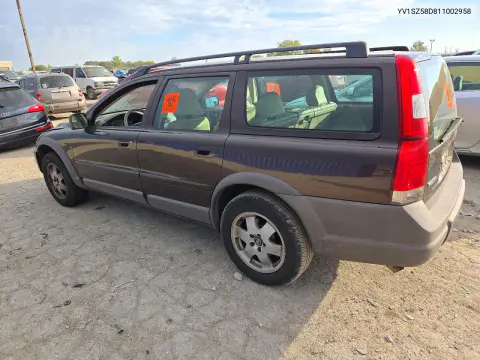 2001 Volvo V70 Xc VIN YV1SZ58D811002958 фото 2