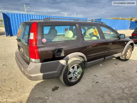 2001 Volvo V70 Xc VIN YV1SZ58D811002958 фото 3