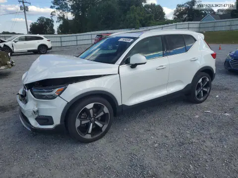 YV4162UL3K2147159 — 2019 Volvo XC40, Передняя часть, фото до ремонта