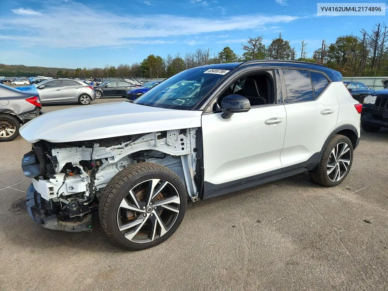 YV4162UM4L2174896 Volvo XC40 2020 — повреждение Передняя часть, фото до ремонта