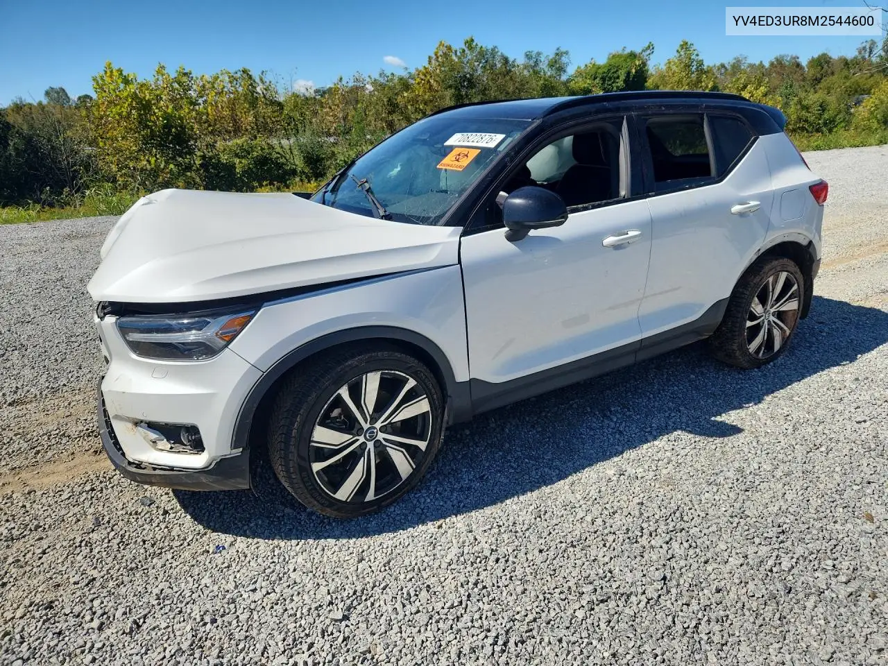 YV4ED3UR8M2544600 Volvo XC40 2021 — повреждение Боковая часть, фото до ремонта