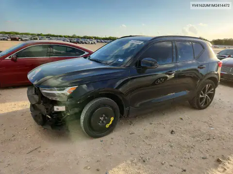 YV4162UM1M2414472 — 2021 Volvo XC40, Передняя часть, фото до ремонта