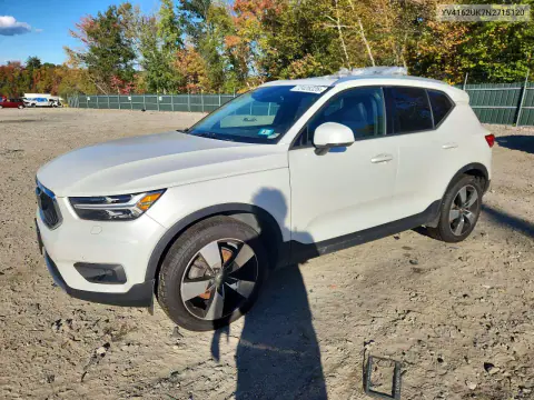 2022 Volvo Xc40 T5 Momentum VIN YV4162UK7N2715120 фото 1