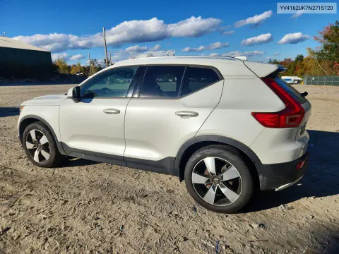 2022 Volvo Xc40 T5 Momentum VIN YV4162UK7N2715120 фото 2