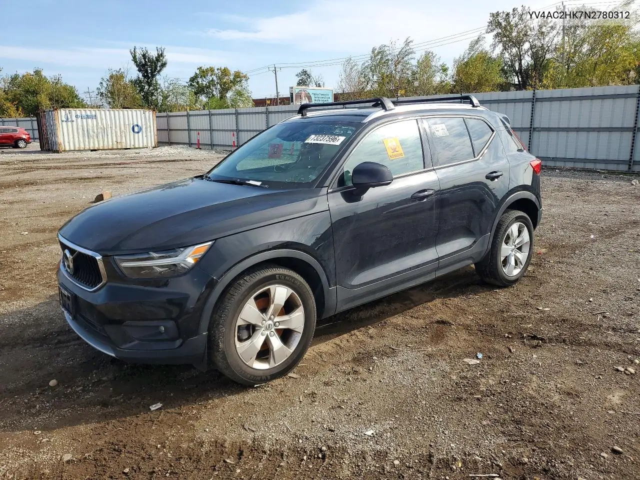 YV4AC2HK7N2780312 Volvo XC40 2022 — повреждение Мелкие вмятины и царапины, фото до ремонта