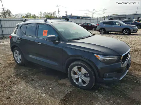 YV4AC2HK7N2780312 — 2022 Volvo XC40, фото 4 с аукциона Copart, Мелкие вмятины и царапины