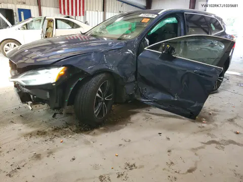 YV4102RK7J1035681 — 2018 Volvo XC60, Передняя часть, фото до ремонта