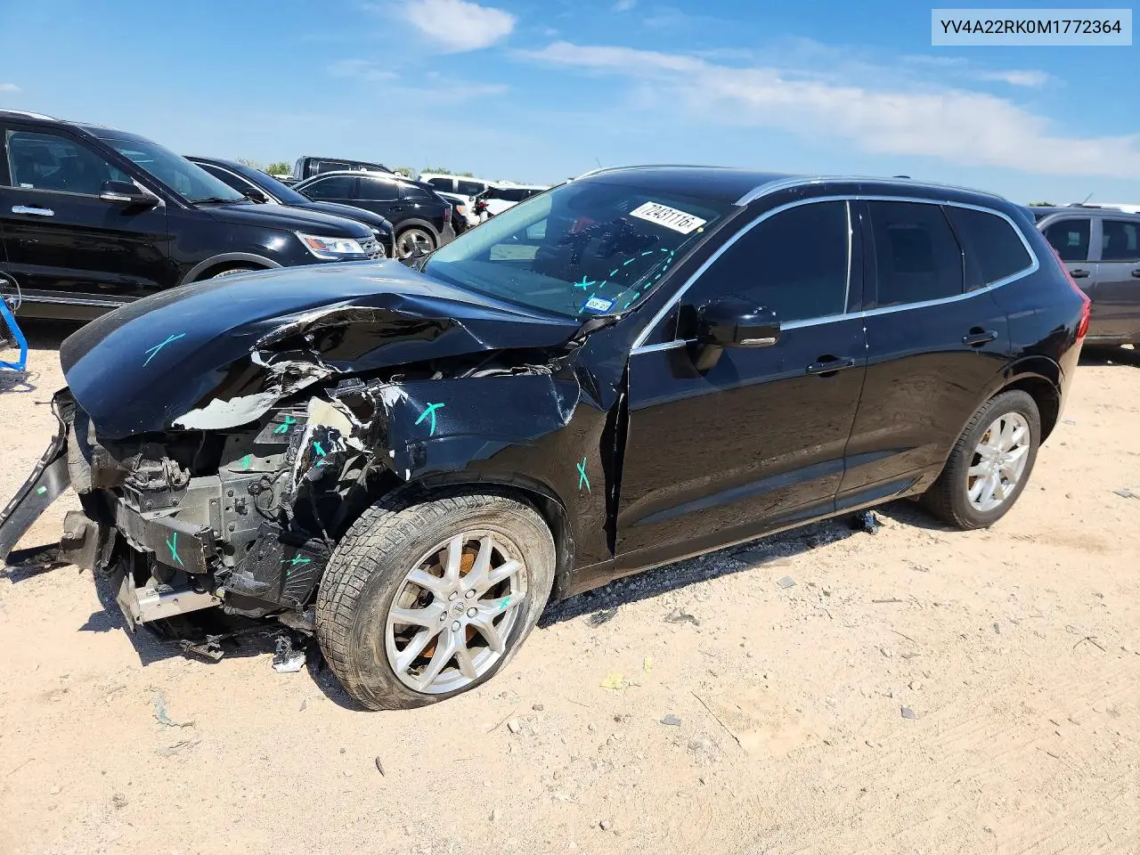 2021 Volvo Xc60 T6 Momentum VIN YV4A22RK0M1772364 фото 1