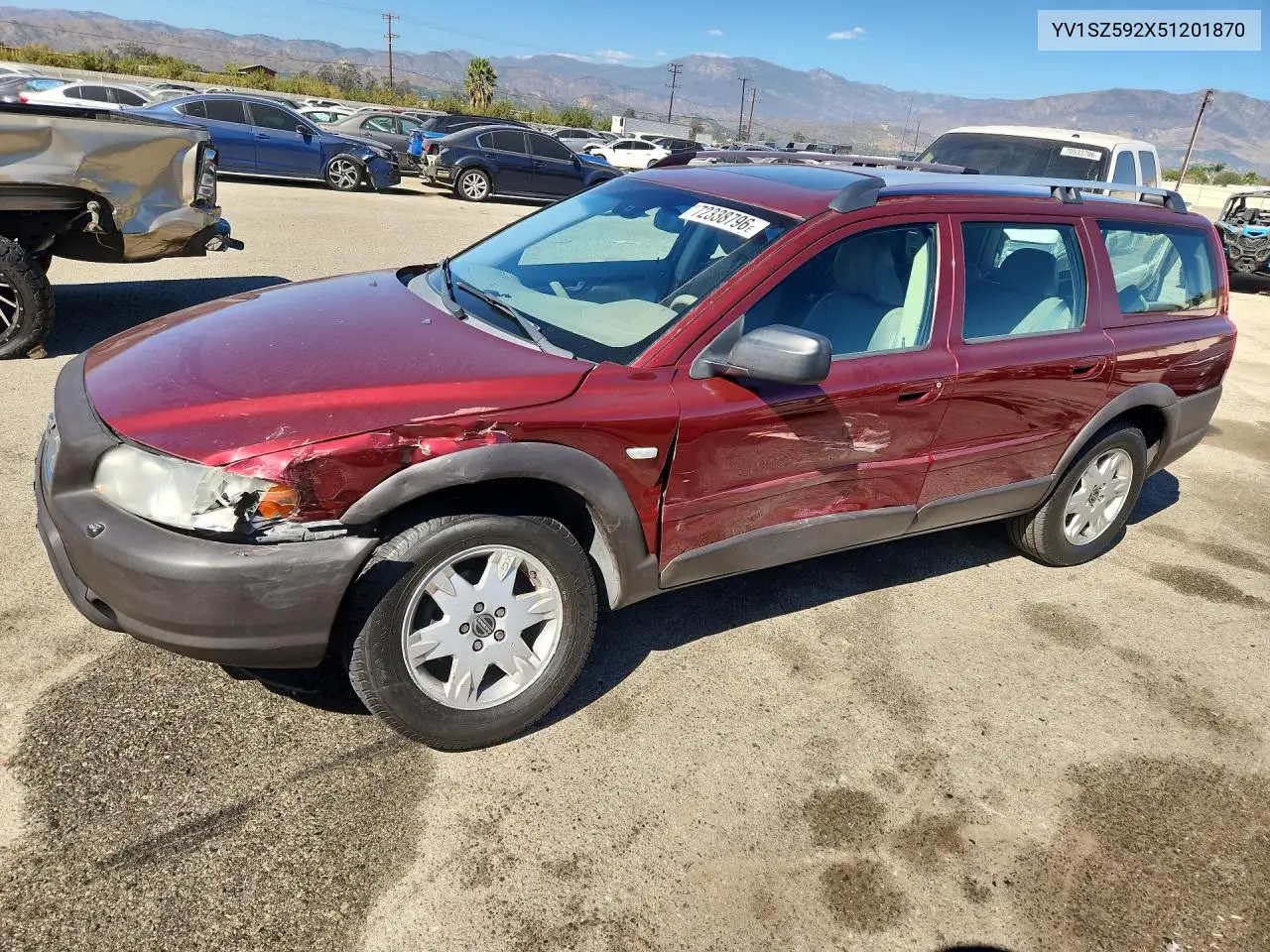 2005 Volvo Xc70 VIN YV1SZ592X51201870 фото 1