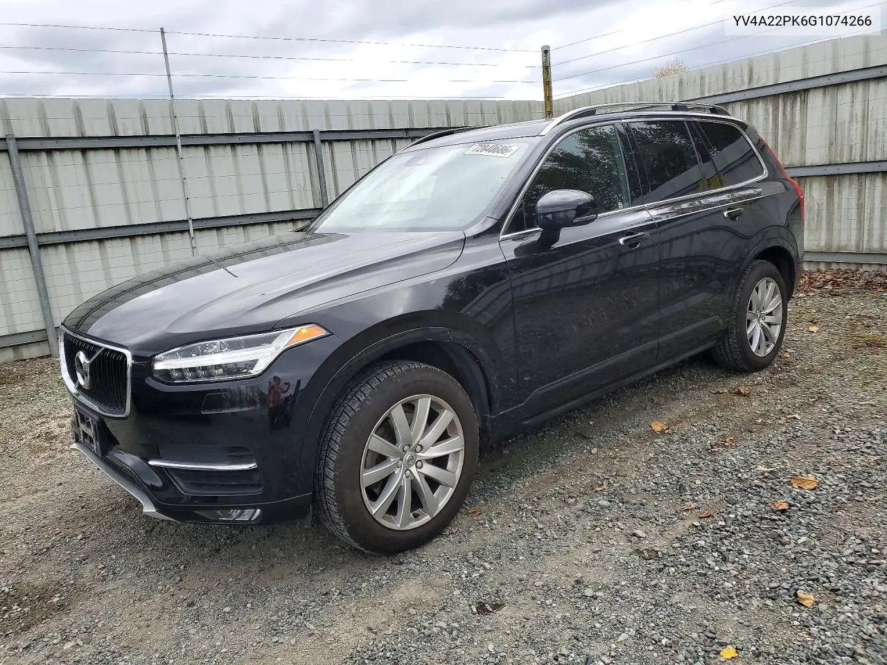 YV4A22PK6G1074266 Volvo XC90 2016 — повреждение Боковая часть, фото до ремонта