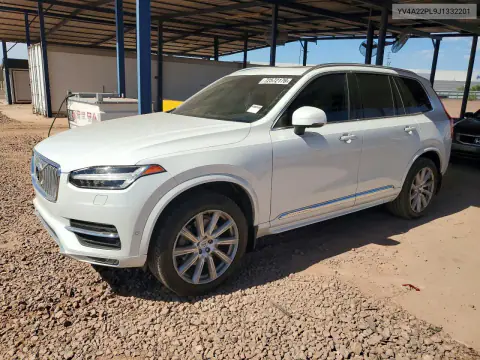 YV4A22PL9J1332201 — 2018 Volvo XC90, Задняя часть, фото до ремонта
