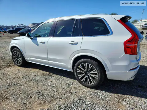 YV4102PK0L1531363 — 2020 Volvo XC90, фото 2 с аукциона Copart, Задняя часть