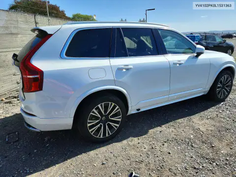 YV4102PK0L1531363 — 2020 Volvo XC90, фото 3 с аукциона Copart, Задняя часть