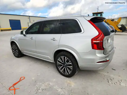 YV4102CK6N1794479 — 2022 Volvo XC90, фото 2 с аукциона Copart, Задняя часть