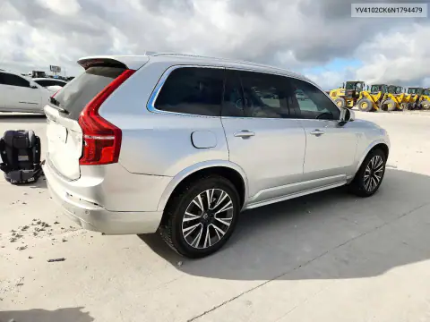 YV4102CK6N1794479 — 2022 Volvo XC90, фото 3 с аукциона Copart, Задняя часть