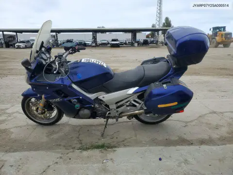 2005 Yamaha Fjr1300 VIN JYARP07Y25A000514 фото 3