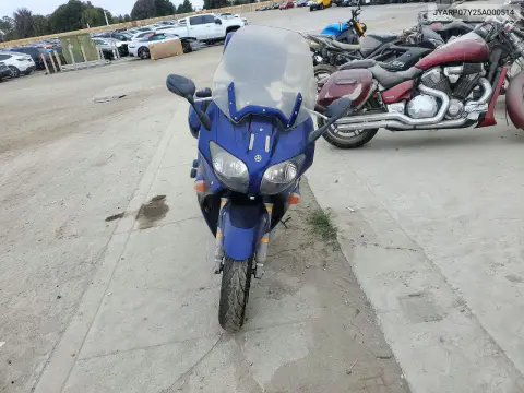 2005 Yamaha Fjr1300 VIN JYARP07Y25A000514 фото 5