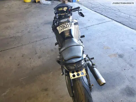 2011 Yamaha Fz8 N VIN JYARN27E6BA000678 фото 4