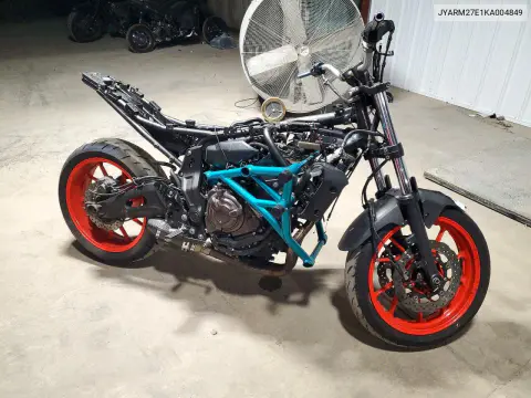 JYARM27E1KA004849 — 2019 Yamaha Mt, Повреждения со всех сторон, фото до ремонта