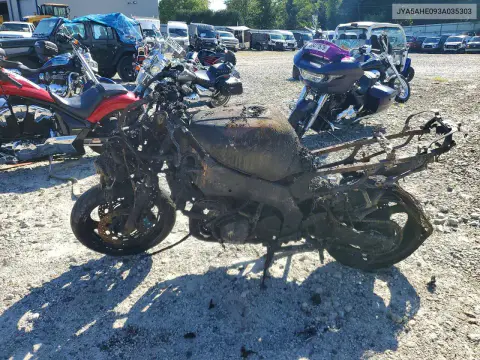 2003 Yamaha Yzf600 R VIN JYA5AHE093A035303 фото 3