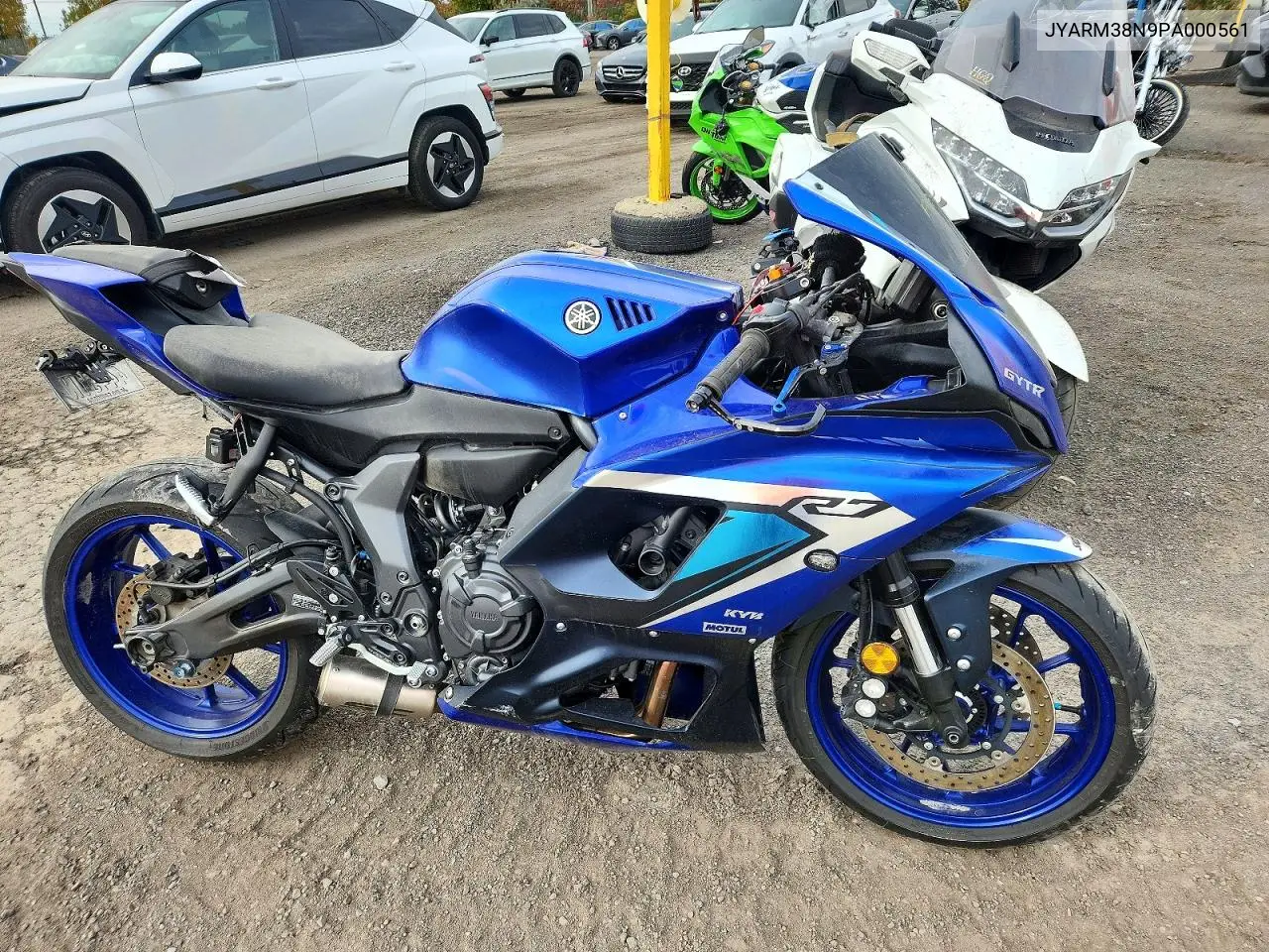JYARM38N9PA000561 Yamaha R7 2023 — повреждение Сторона, фото до ремонта