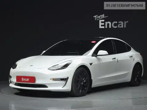 5YJ3E1EBXMF947648 — 2021 Tesla Model 3, фото до ремонта