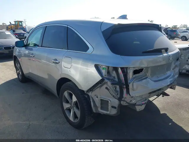 5FRYD3H28GB014298 — 2016 Acura MDX Acurawatch Plus Package, фото 3 с аукциона IAAI 14.10.2026, Задняя часть