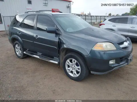2HNYD18875H519857 — 2005 Acura MDX, Передний левый, фото до ремонта
