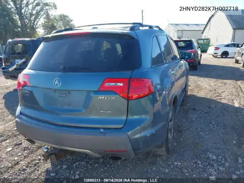 2007 Acura Mdx VIN 2HNYD282X7H002718 фото 4