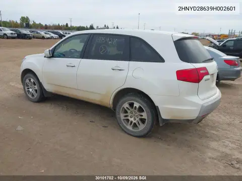 2009 Acura Mdx Technology VIN 2HNYD28639H002601 фото 4