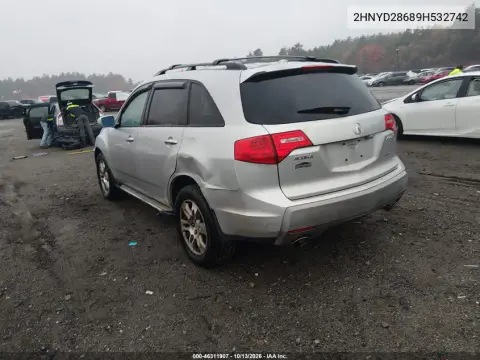 2009 Acura Mdx Technology Package VIN 2HNYD28689H532742 фото 4