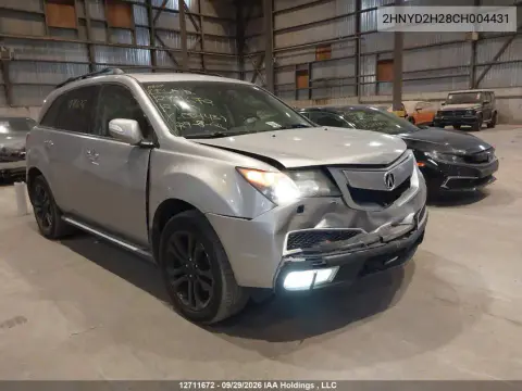 2HNYD2H28CH004431 — 2012 Acura MDX, Передняя часть, фото до ремонта