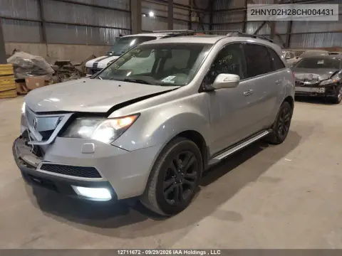 2012 Acura Mdx VIN 2HNYD2H28CH004431 фото 3